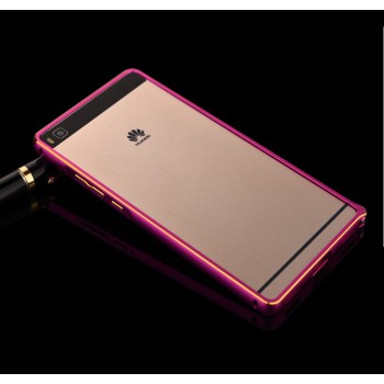 Металлический бампер для Huawei P8 Lite Пурпурный