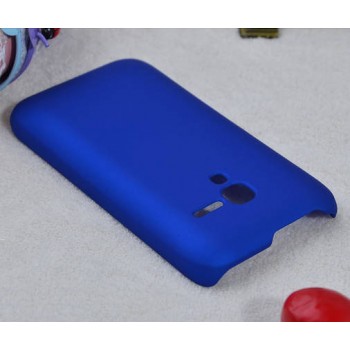 Пластиковый матовый непрозрачный чехол для Alcatel One Touch Pop D3 Синий