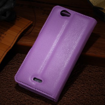 Чехол портмоне подставка на пластиковой основе с магнитной застежкой для Explay Neo Фиолетовый