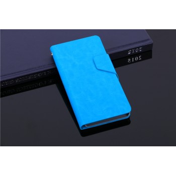 Чехол флип подставка со слотами для карт и магнитной застежкой для Explay Neo Синий