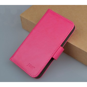Чехол портмоне подставка с магнитной застежкой для Explay Craft Пурпурный