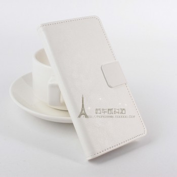 Чехол портмоне подставка на клеевой основе с магнитной застежкой для Highscreen Spider Белый