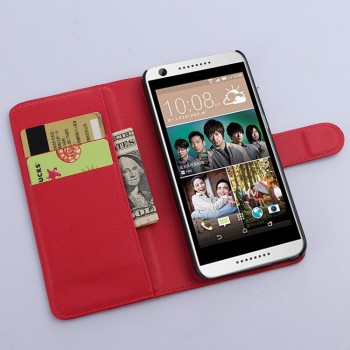 Чехол портмоне подставка с защелкой для HTC Desire 626/628 Красный