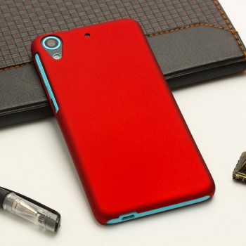 Пластиковый матовый непрозрачный чехол для HTC Desire 626/628 Красный