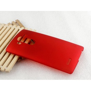 Пластиковый матовый непрозрачный чехол для LG G4 S Красный