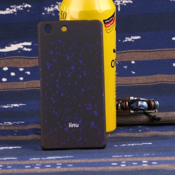 Пластиковый матовый чехол с голографическим принтом Звезды для Sony Xperia M5 Фиолетовый