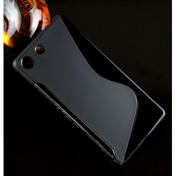 Силиконовый S чехол для Sony Xperia M5 Черный