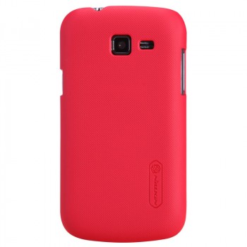 Пластиковый премиум матовый чехол для Samsung Galaxy Trend Lite Красный