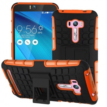 Силиконовый чехол экстрим защита для ASUS Zenfone Selfie Оранжевый