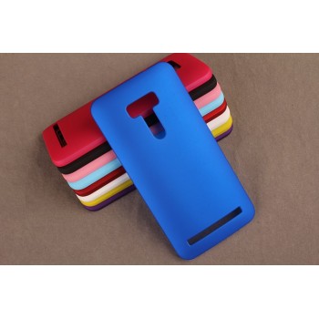 Пластиковый матовый непрозрачный чехол для ASUS Zenfone Selfie Синий