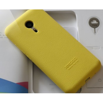Силиконовый софт-тач премиум чехол для Meizu MX5 Желтый