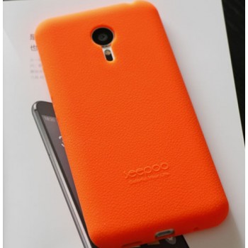 Силиконовый софт-тач премиум чехол для Meizu MX5 Оранжевый