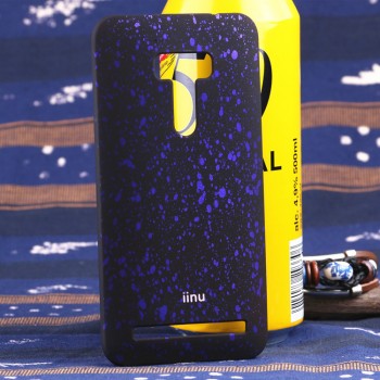 Пластиковый матовый дизайнерский чехол с голографическим принтом Звезды для ASUS Zenfone Selfie Фиолетовый