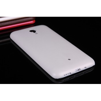 Чехол из жесткого силикона с кожаным покрытием для Meizu M1 Note Белый