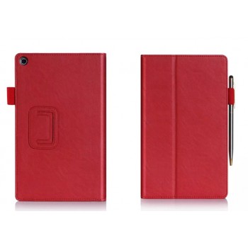 Чехол подставка с внутренними отсеками серия Full Cover для ASUS ZenPad 8 Красный