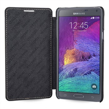 Кожаный чехол горизонтальная книжка (нат. кожа) для Samsung Galaxy Note 4