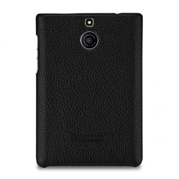 Кожаный чехол накладка (нат. кожа) для BlackBerry Passport Silver Edition Черный