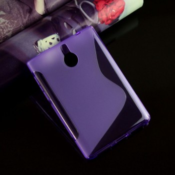 Силиконовый матовый S чехол для BlackBerry Passport Silver Edition Фиолетовый