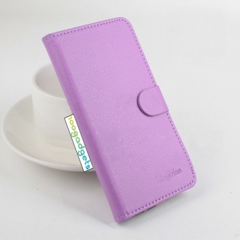 Чехол портмоне подставка на силиконовой основе с крепежной застежкой для ASUS Zenfone Selfie Фиолетовый