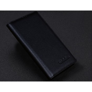 Кожаный чехол-портмоне для Sony Xperia T3 Черный