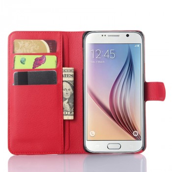 Чехол портмоне подставка с защелкой для Samsung Galaxy Note 5 Красный