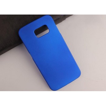 Пластиковый матовый непрозрачный чехол для Samsung Galaxy Note 5 Синий
