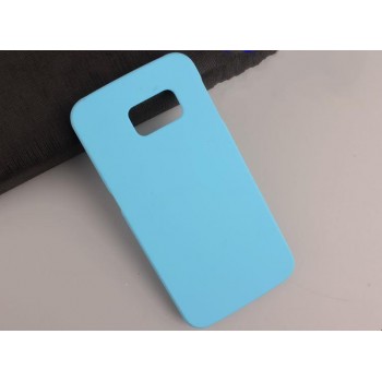 Пластиковый матовый непрозрачный чехол для Samsung Galaxy Note 5 Голубой