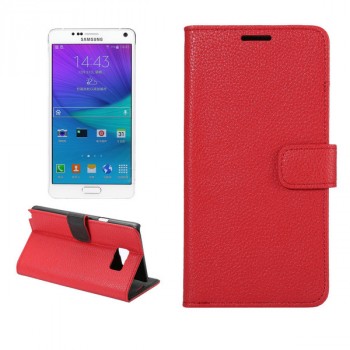 Чехол портмоне подставка с магнитной защелкой для Samsung Galaxy Note 5 Красный