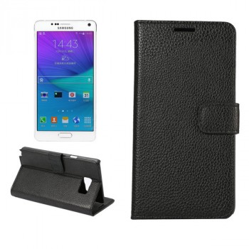 Чехол портмоне подставка с магнитной защелкой для Samsung Galaxy Note 5 Черный