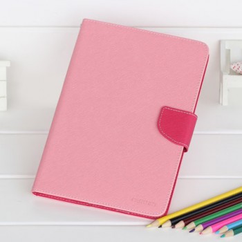Чехол портмоне подставка на силиконовой основе с магнитной защелкой для Ipad Mini 4 Розовый