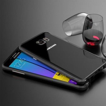 Металлический премиум бампер сборного типа для Samsung Galaxy Note 5 Черный