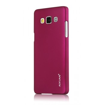 Пластиковый матовый металлик чехол для Samsung Galaxy A5 Фиолетовый