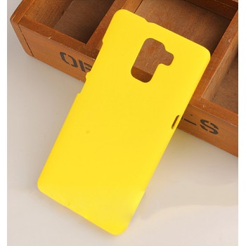 Пластиковый матовый непрозрачный чехол для Huawei Honor 7 Желтый