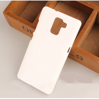 Пластиковый матовый непрозрачный чехол для Huawei Honor 7 Белый