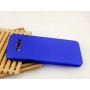 Пластиковый матовый металлик чехол для Samsung Galaxy A8, цвет Синий