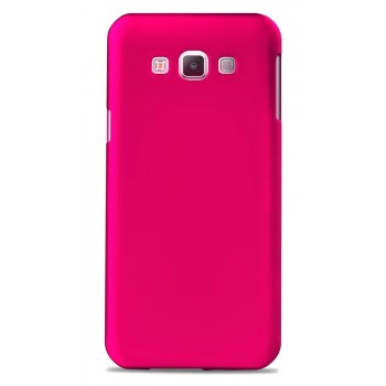 Пластиковый матовый непрозрачный чехол для Samsung Galaxy A8 Пурпурный