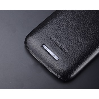 Кожаный чехол накладка Back Cover для Lenovo A706 Черный