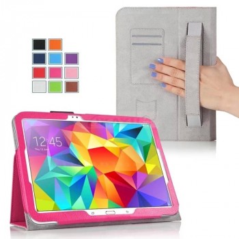 Чехол подставка с внутренними отсеками серия Full Cover для Samsung Galaxy Tab S 10.5 Пурпурный