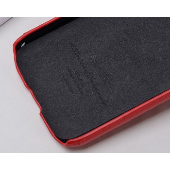 Кожаный чехол накладка Back Cover для Samsung Galaxy Win Красный