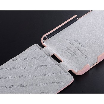 Кожаный чехол вертикальная книжка с защёлкой для Sony Xperia Z2 Розовый