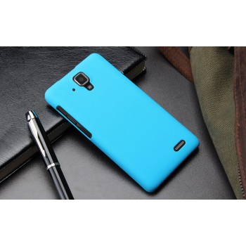 Пластиковый матовый непрозрачный чехол для Lenovo A536 Ideaphone Голубой
