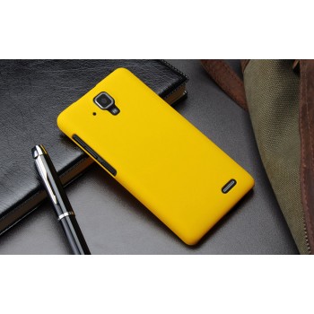 Пластиковый матовый непрозрачный чехол для Lenovo A536 Ideaphone Желтый