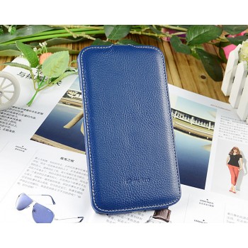 Кожаный чехол книжка для Samsung Galaxy Mega 6.3 GT-I9200 Синий