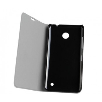 Чехол флип подставка на пластиковой основе для Nokia Lumia 630/635 Черный
