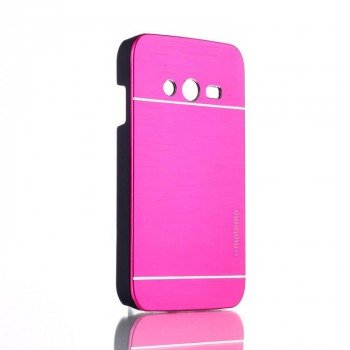 Пластиковый матовый чехол с металлическим покрытием для Samsung Galaxy Ace 4 Пурпурный