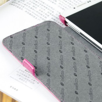Кожаный глянцевый чехол горизонтальная книжка с крепежной застежкой для Samsung Galaxy S4 Пурпурный