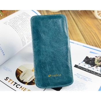 Кожаный глянцевый чехол горизонтальная книжка с крепежной застежкой для Samsung Galaxy S4 Синий