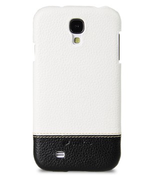Кожаный чехол накладка двухцветная для Samsung Galaxy S4 Белый