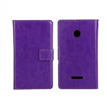 Чехол портмоне подставка с защелкой для Microsoft Lumia 435 Фиолетовый