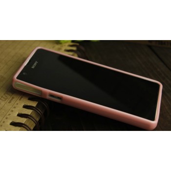 Силиконовый непрозрачный чехол для Sony Xperia ZR Розовый
